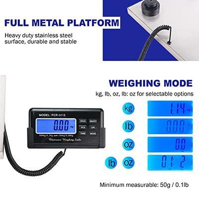 440Lbs Digital Livestock Vet Platform Scale Stainless Steel Pet Weight Scale