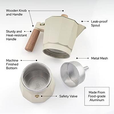 Elegant Foodie Cuban Coffee Maker - Stylish Espresso Moka Pot 6 Cup 10 Oz  For Classical Taste Italian Coffee Enthusiast - Quality Wooden Parts And  Aluminum Stovetop Espresso Maker - Yahoo Shopping