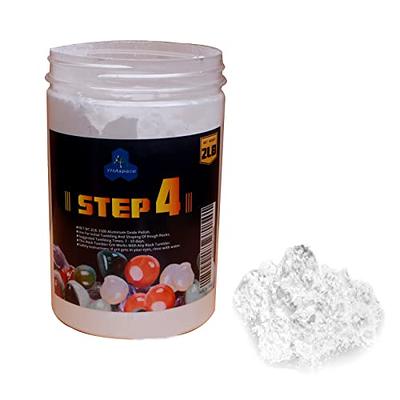 YHAspace rock tumbler grit, rock polishing grit media, works with any rock  tumbler, rock polisher, stone polisher (step1-8lbs)