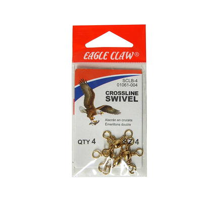 Eagle Claw 085AH-5/0 Plain Shank Hook, Nickel, Size 5/0, 8 Pack