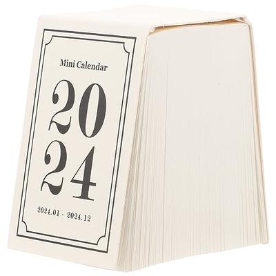 MAGICLULU 2024 Mini Desk Calendar Desktop Decor Desktop Calendar Table Top  Decor Desk Pad Calendar Mini Note Pads Mini Notepad Desk Notepad Calendars