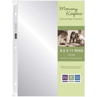 We R Memory Keepers® 8.5 x 11 Ring Page Protectors, 10ct. in