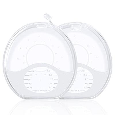 Lukinuo Milk Collector for Breastfeeding 2 Pack  