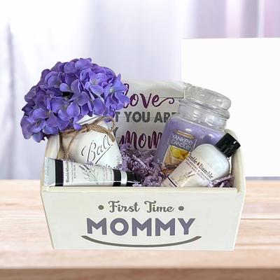 Ultimate New Mom Gift Basket DIY  Mom gift basket, New mom gift basket, Baby  gift basket
