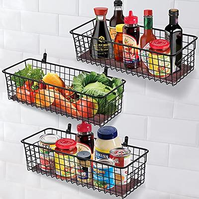 Wall hanging kitchen baskets Storge and organization decor