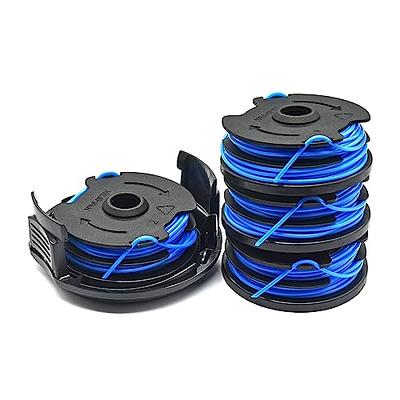 10 Pack String Trimmer Replacement Spool Compatible with BLACK+DECKER,  240ft 0.065 AF-100 Autofeed Replacement Spools - Compatible with Black+Decker  String Trimmers(8-Line Spool + 2 Cap+2 Spring) 