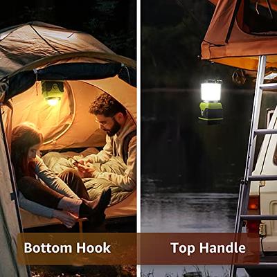 LED Camping Lamp Retro Hanging Tent Lamp Waterproof Dimmable Camping Lights  4500mAh Battery Emergency Light Lantern for Outdoor