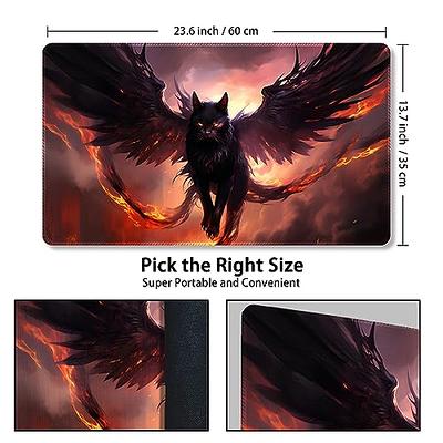 MTG Playmat,with Free Storage Bags,MTG Game Mat 24 x 14 inches, TCG and  Board Game Mat for Cards,Mousepad Desk Mats (Magical Girl-Regular)