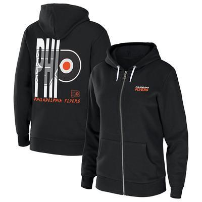 Women's WEAR by Erin Andrews Black/White Cincinnati Bengals Color-Block  Full-Zip Hoodie