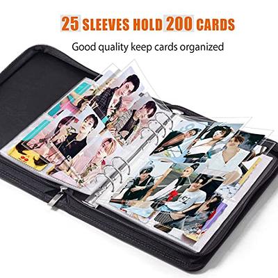 Photo Album Binder Collect Book 6 Ring A5 Binder Kpop Clear Photocard  Holder Sleeve 20 inserts 160 refillable card pockets 4pcs Stickers Great  for photo card collectors - Yahoo Shopping