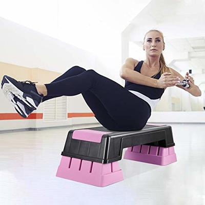 ANT MARCH 30 Aerobic Stepper for Exercise Step Up Exercise Platform with  Removable Raisers Adjust 5-7-9，Workout Stepper (Pink) - Yahoo Shopping