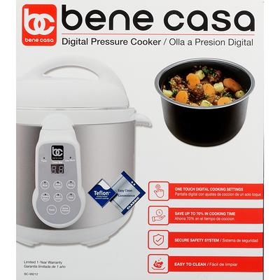 Bene Casa 5-liter stainless-steel electric pressure cooker non-stick  dishwasher