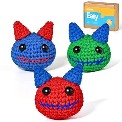 ZMAAGG Beginners Crochet Kit, 2PCS Crochet Animal Kit, Knitting Kit with  Yarn, Polyester Fiber, Step-by-Step Instructions Video, Crochet Starter Kit