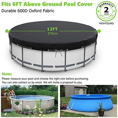 12 Ft Round Pool Cover, Solar Covers for Above Ground Pools, Swimming Pool  Cover Protector with Tie-Down Ropes & Sandbag Increase Stability, Inground  Pool Cover, Waterproof Dustproof Hot Tub Cover - Yahoo