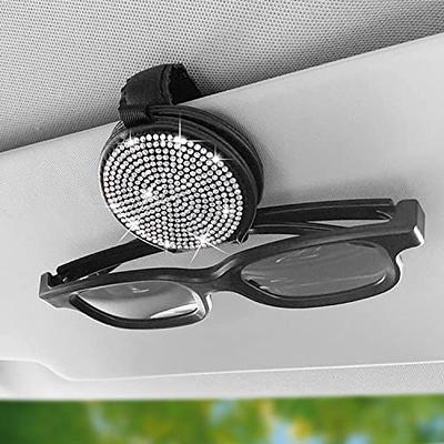Bling Sunglass Holder for Car Sun Visor, Sunglasses Clip for Car Visor  Magnetic Leather Car Sunglass Clip, Bling Car Accessories, Car Visor  Accessories. (Silver) - Yahoo Shopping