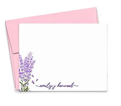 2 Piece Gift Set  Stationery Pink Floral Stationary For Women Personalized  Note Card Matching Notepad - Yahoo Shopping
