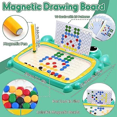 Kids Toys Magnetic Drawing Board: Magnetic Dots Board Travel Toys Games for  Kids Ages 3-5