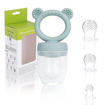 Baby Self Feeding Food Pacifier, Fresh Food Feeder Pacifier, Infant Fruit  Teething Toy With Silicone Pouches, Feeder Bottle Baby Food Feeder Teether