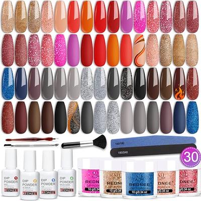 Nail Dipping Powder Dust Glitter Dip Liquid Starter Manicures Nail Glitter  Dust