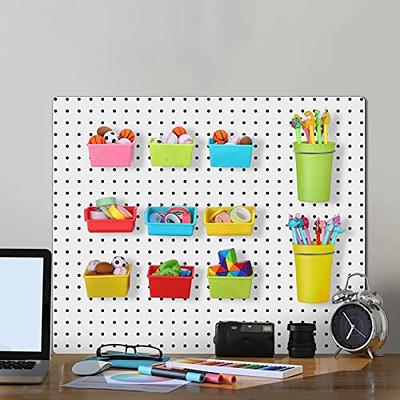 Yookeer 20 Pack Pegboard Cups Pegboard Bins Set, Pegboard Wall