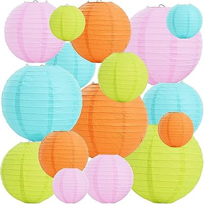 16pcs Colorful Paper Lanterns -  shop