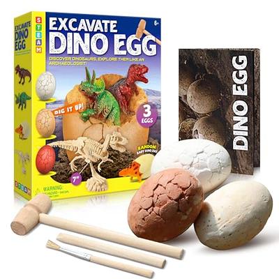 XXTOYS Dino Egg Dig Kit, Unearth Jumbo Dino Egg with 12 Different