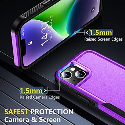 SPIDERCASE for iPhone 12 Mini Case, [Dual Layer][10 FT Military Grade Drop  Protection] [Non-Slip] [2 pcs Tempered Glass Screen Protector] Heavy Duty