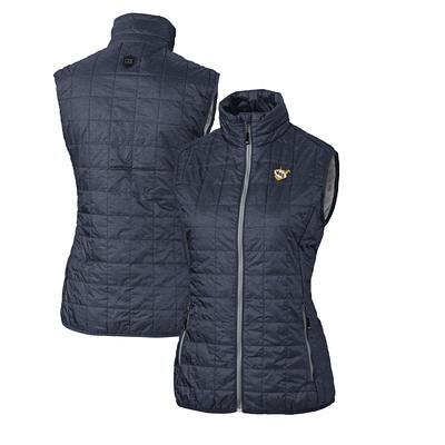 Men's Cutter & Buck Gray Louisville Cardinals Big Tall Rainier PrimaLoft Eco Full-Zip Puffer Vest