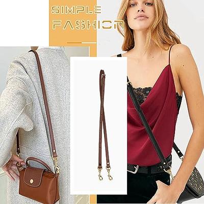 MIUSKATL 4 Pcs Purse Chain Straps with Leather - Gold Purse Strap