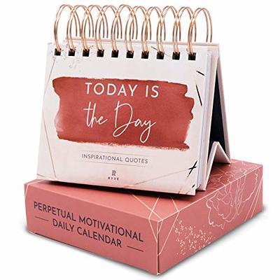 Inspirational Flip Calendar with Quotes - Desk Calendar, Motivational Desk  Gifts for Women, New Job Gift, Daily Affirmations for Women - Yahoo Shopping