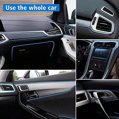 Car Interior Moulding Trim Car Decorative Filler Insert Strips Flexible  Electroplating Decoration Styling Door Dashboard Strip 16.4ft