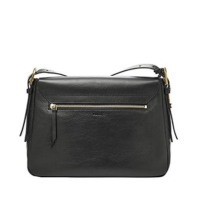 Fossil Carlie Mini Leather Satchel Bag - Black