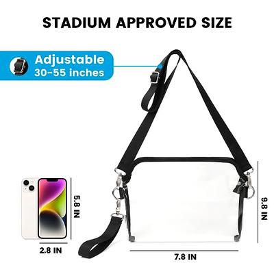 Cheap PVC Crossbody Bag Small Clear Bag Stadium Approved - Cute Clear Purse  for Women PVC Clear Stadium Bag for Work Concerts Sports Festivals | Joom