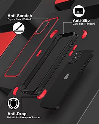 for iPhone 13 Pro Crystal Clear Case, Multicolor Protective Shockproof  Bumpers [Not Yellowing] Anti-Scratch Transparent Slim Hard PC Back Soft TPU