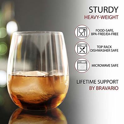 Unbreakable Wine Glasses - 100% Tritan - Shatterproof, Reusable, Dishwasher  Safe (Set of 8 Stemless) by D'Eco