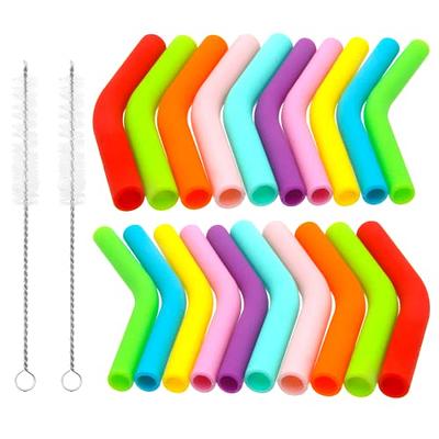 Ello Stainless/Silicone Reusable Straws - Set of 4