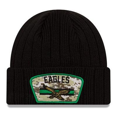 Philadelphia Eagles New Era Youth 2023 Salute To Service Cuffed Knit Hat -  Black