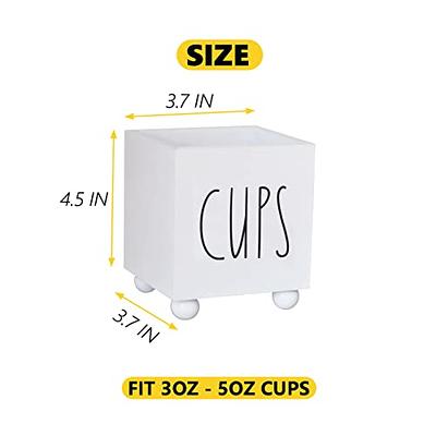 2 PCS Bathroom Cup Dispenser, Farmhouse Dixie Cup Holder, 3 Oz 5 Oz Paper  Mouthw