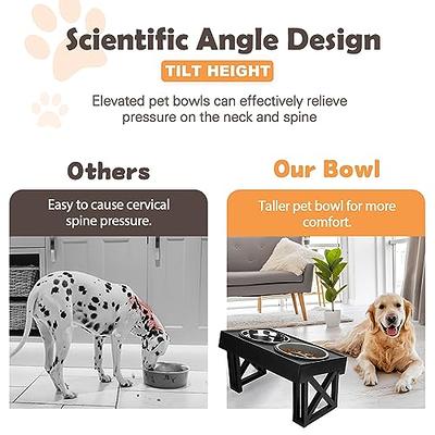 Anti-Slip Elevated Dog Bowls Raised Pet Feeder for Small Medium Large Dogs  Elevated Dog Bowl