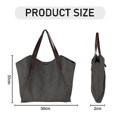 MINGRI Canvas Tote Bag for Women Small Mini Tote Bags with Pockets