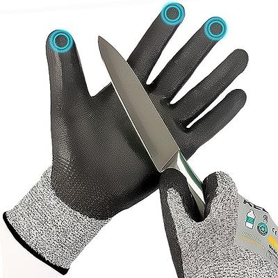 Kebada Cut Resistant Gloves, ANSI A2 Cutting Gloves, PU Coated Anti Cut  Gloves C2, Touchscreen, Multi-Purpose, 1 Pair, Medium - Yahoo Shopping