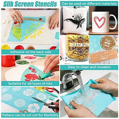 2pcs Self-Adhesive Silk Screen Printing Stencil Reusable Small Truck  Pattern Stencils for Painting on Wood Fabric T-Shirt Bags Wall and Home  Decorations 