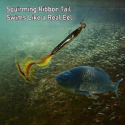 Dr.Fish 5 Pack Saltwater Soft Sand EEL Lures 6 Inch 3/8oz Swimming