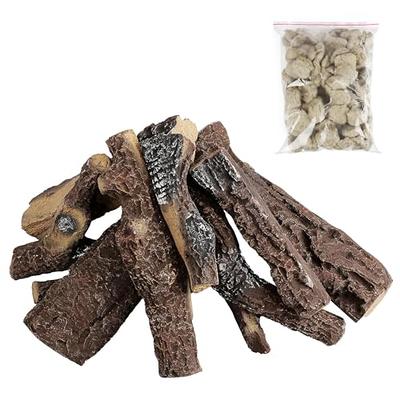 Regal Flame Platimum 7 oz Bright Rock Wool Gas Fireplace Glowing Embers for  Gas Logs with Vermiculite Granules : : Garden