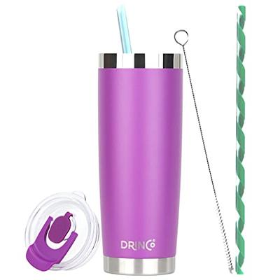 JoyJolt 20 oz. Pink Vacuum Insulated Stainless Steel Cocktail