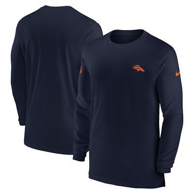 Unisex Fanatics Signature Navy Denver Broncos Super Soft Long Sleeve T-Shirt Size: Medium