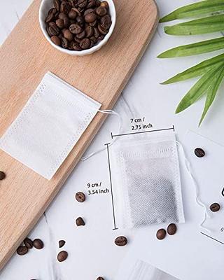 Simple, Fast, Natural Tea Bags Empty for Loose Leaf Tea, Coffee, & Spices,  100 Empty Tea Bags With Drawstring - Disposable Tea Infuser Sachets