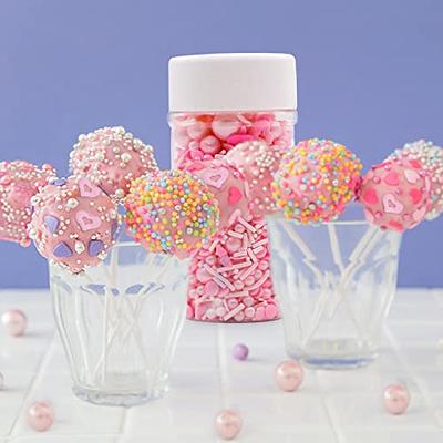 LEBERY Pink Sprinkles, Valentines Sprinkles, Edible Pink Pearls