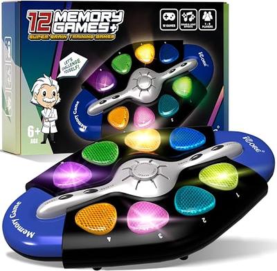 PlayRoute Electronic Brain & Memory Game Cube - Fun Toy Gift Ideas for Ages  6-12+ Year Old Boy & Girl - Cool Toys for Boys and Girls - Handheld Games