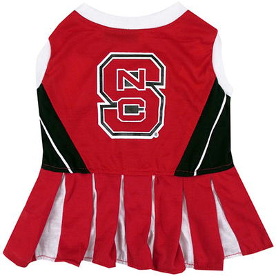 Pets First College Louisville Cardinals Cheerleader, 3 Sizes Pet Dress  Available. Licensed Dog Outfit 